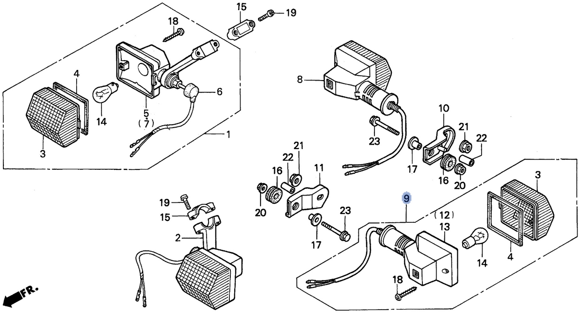 Honda OEM part 33550-KV6-671