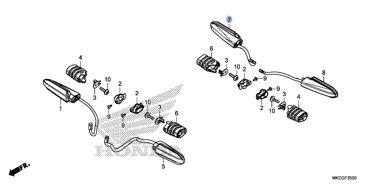 Honda OEM part 33600-MKE-A51