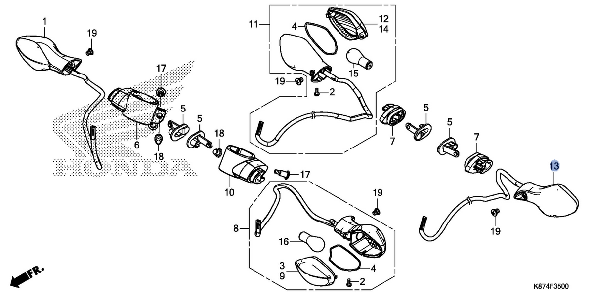 Honda OEM part 33650-K87-A02