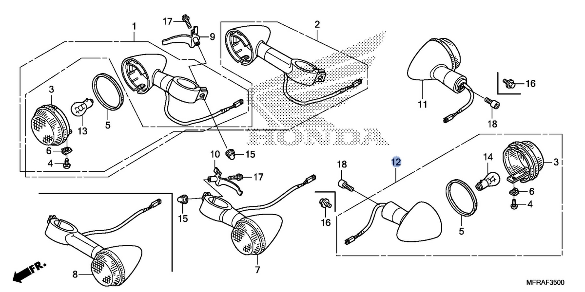 Honda OEM part 33650-MFY-A02