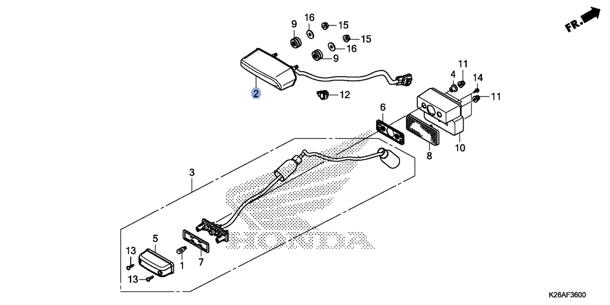 Honda OEM part 33701-K26-306