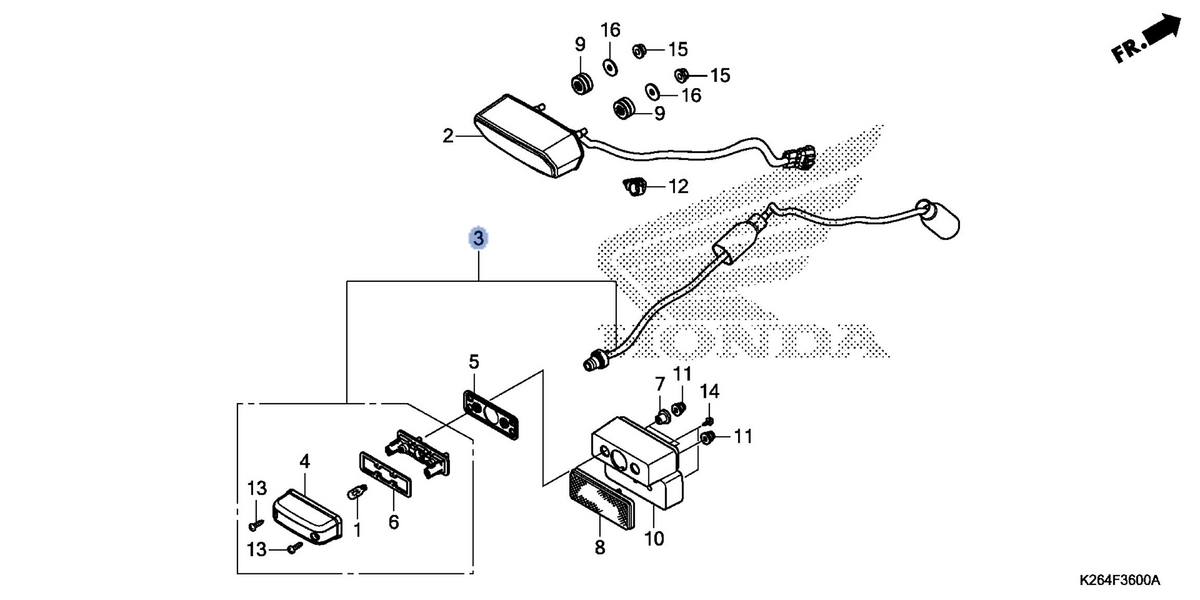 Honda OEM part 33720-K26-305