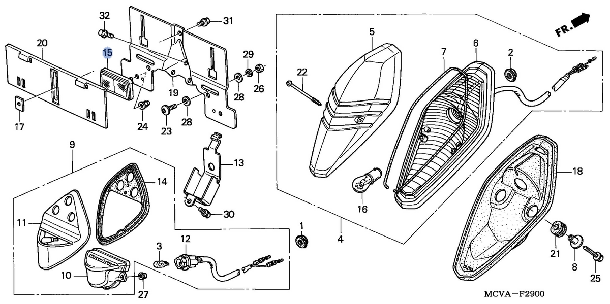 Honda OEM part 33742-MCV-N11
