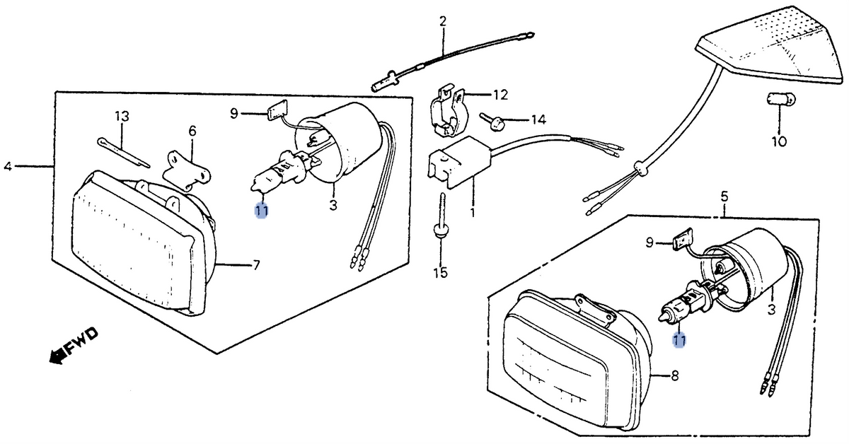 Honda OEM part 34908-SA0-811