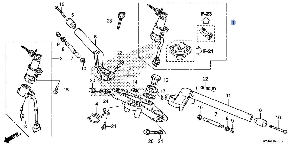 Honda OEM part 35010-KYJ-900
