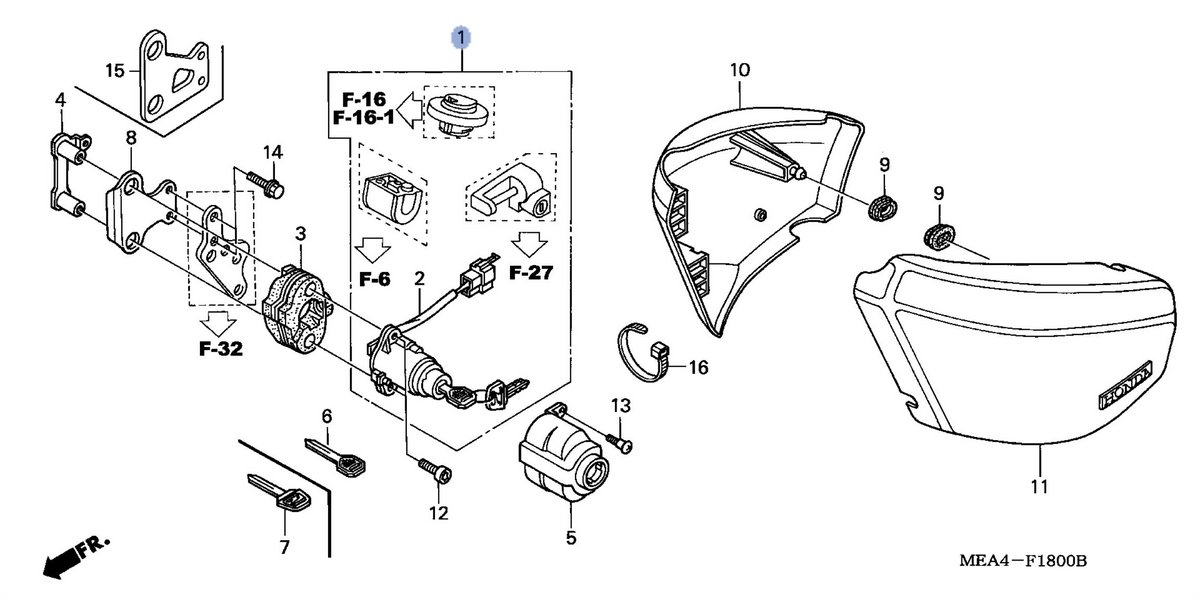 Honda OEM part 35010-MEA-670