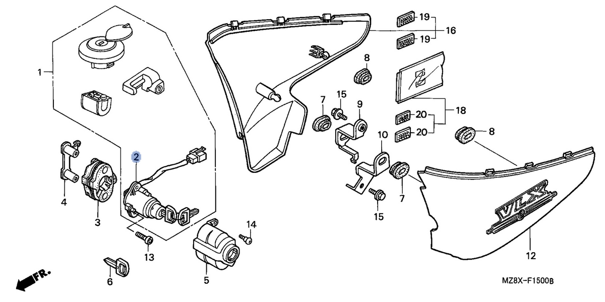 Honda OEM part 35100-KW9-920