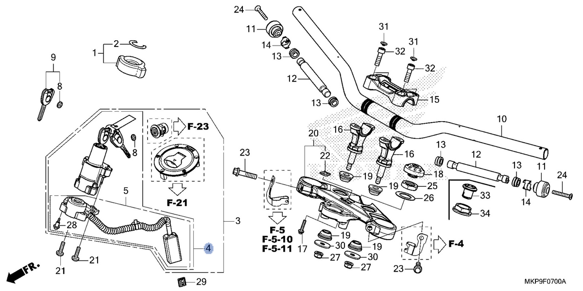Honda OEM part 35100-MJW-A02