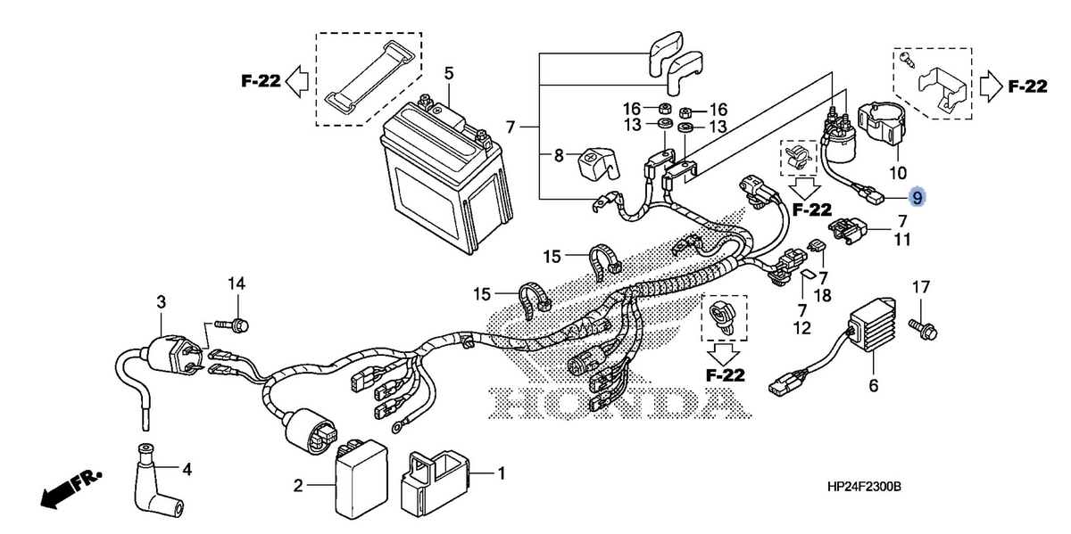 Honda OEM part 35850-HF1-670