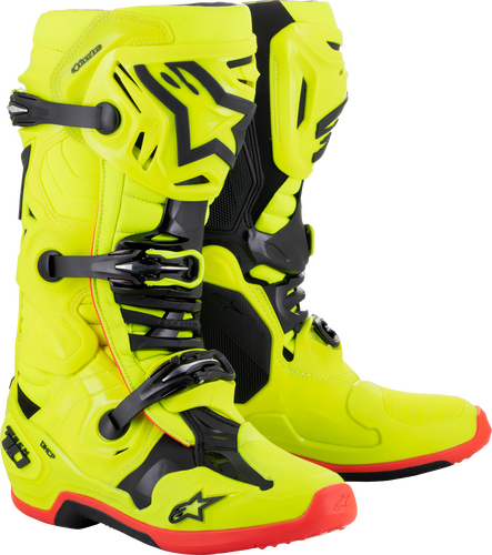 TECH 10 BOOTS YLW /BLK/RED