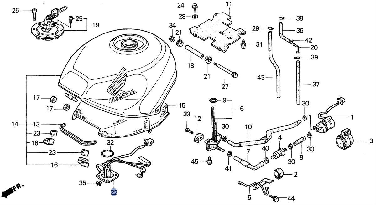 Honda OEM part 37800-MZ7-008