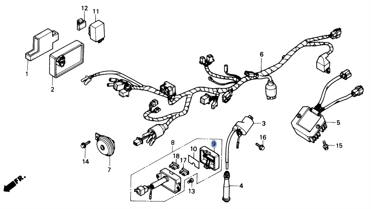 Honda OEM part 38210-KR0-005