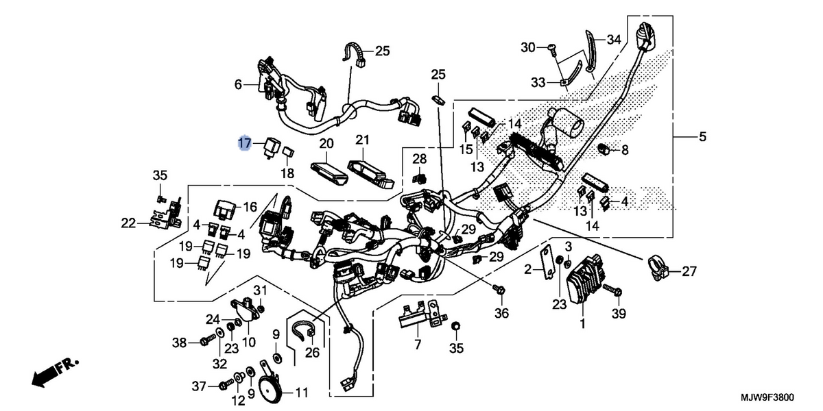 Honda OEM part 38301-MJE-D02