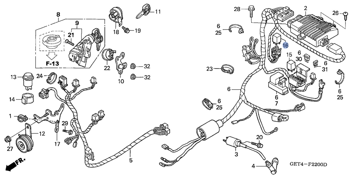Honda OEM part 38501-GEE-712