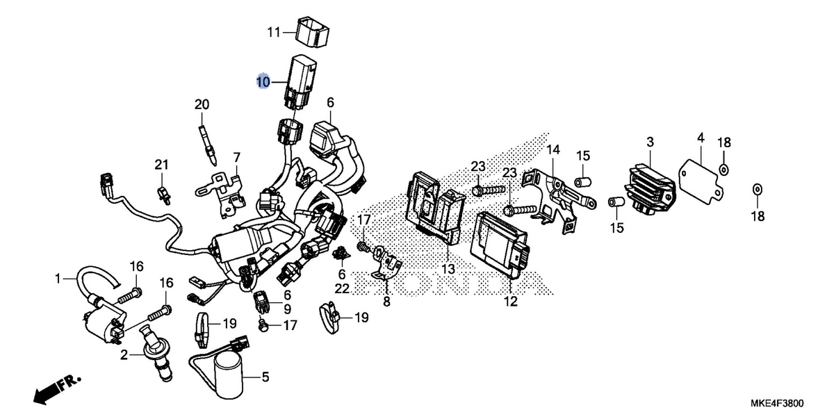 Honda OEM part 38580-MKE-A11