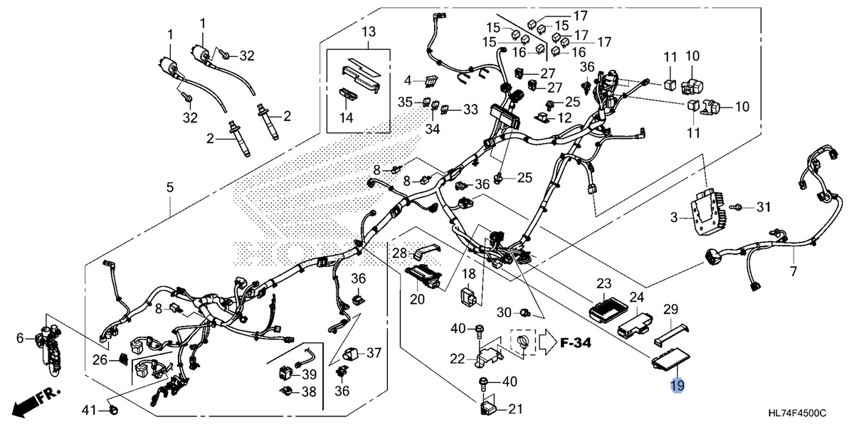 Honda OEM part 38770-HL7-B32