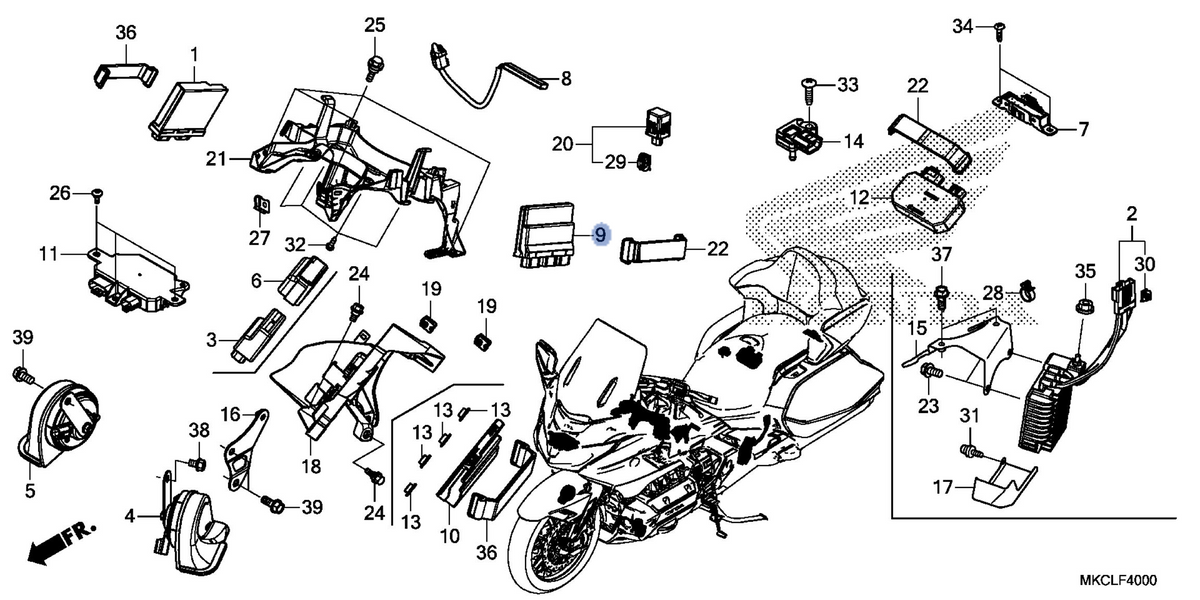 Honda OEM part 38770-MKC-AG1