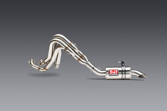GSX-R1000 05+ / ZX-10R 07+ Oval Track Mod Lites Stainless Full Exhaust, w/ Stainless Muffler - 3901805501