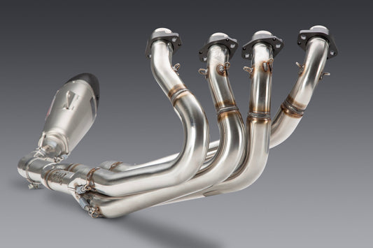 GSX-R1000 05+ / ZX10 07+ Oval Lightning Sprint Alpha T Stainless Exhaust, w/ Stainless Muffler - 390190P520