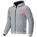 Gray Heather/Fluo Red