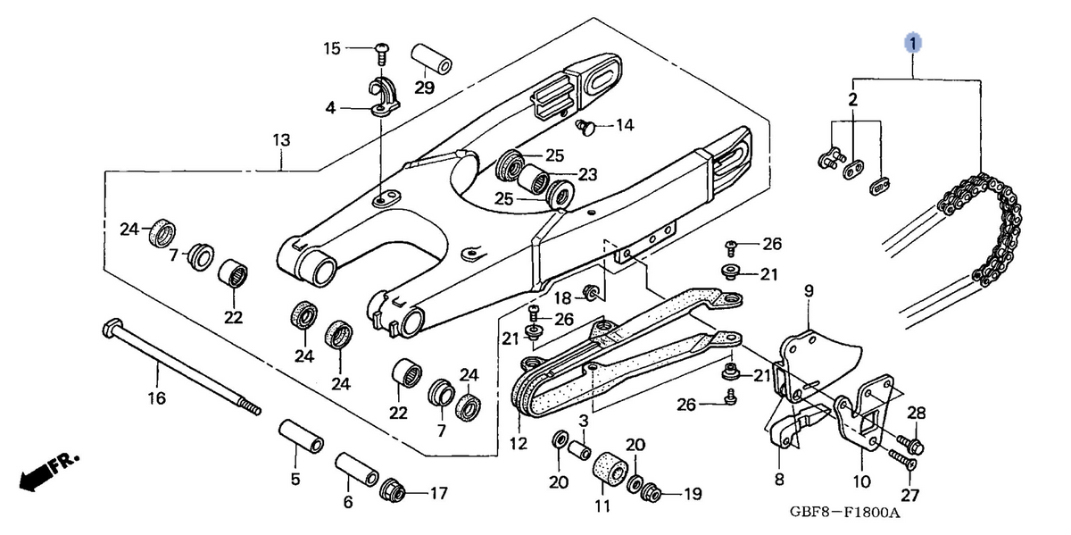 Honda OEM part 40530-GBF-K11