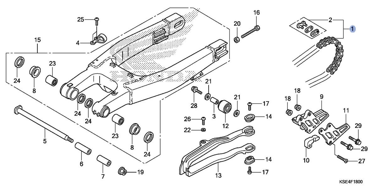 Honda OEM part 40530-KSE-671