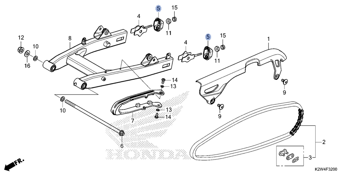 Honda OEM part 40546-K26-G00