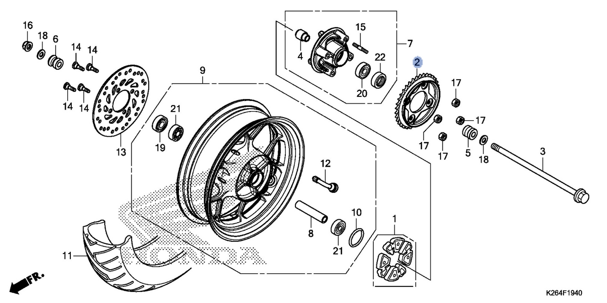 Honda OEM part 41200-K26-901