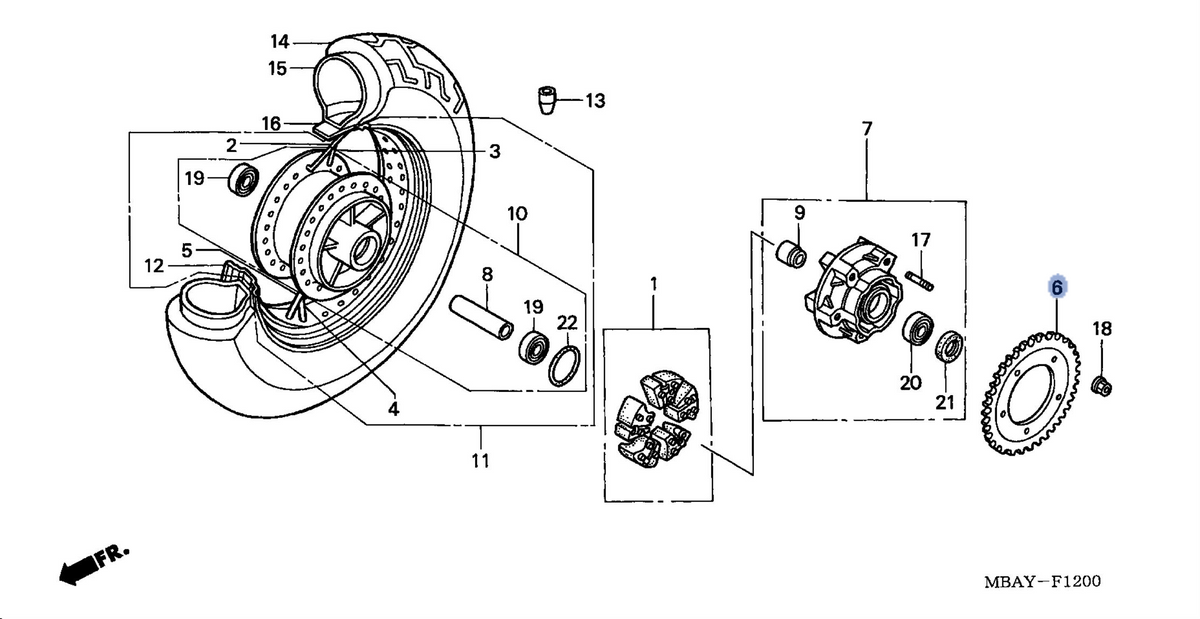 Honda OEM part 41201-MBA-000