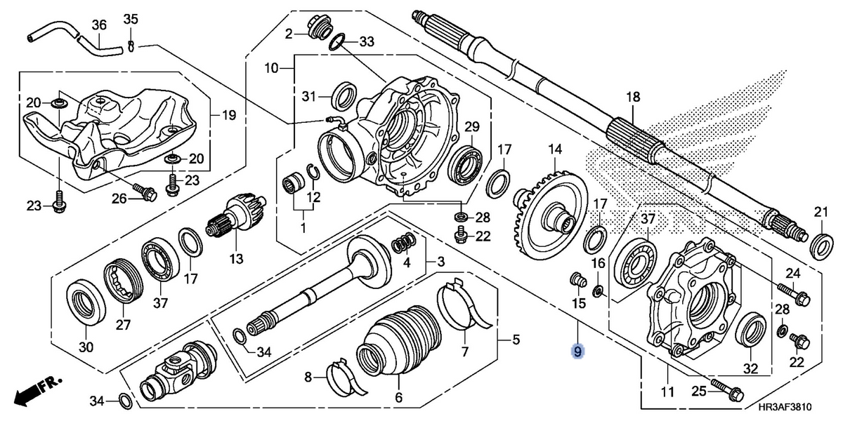 Honda OEM part 41300-HR3-A20