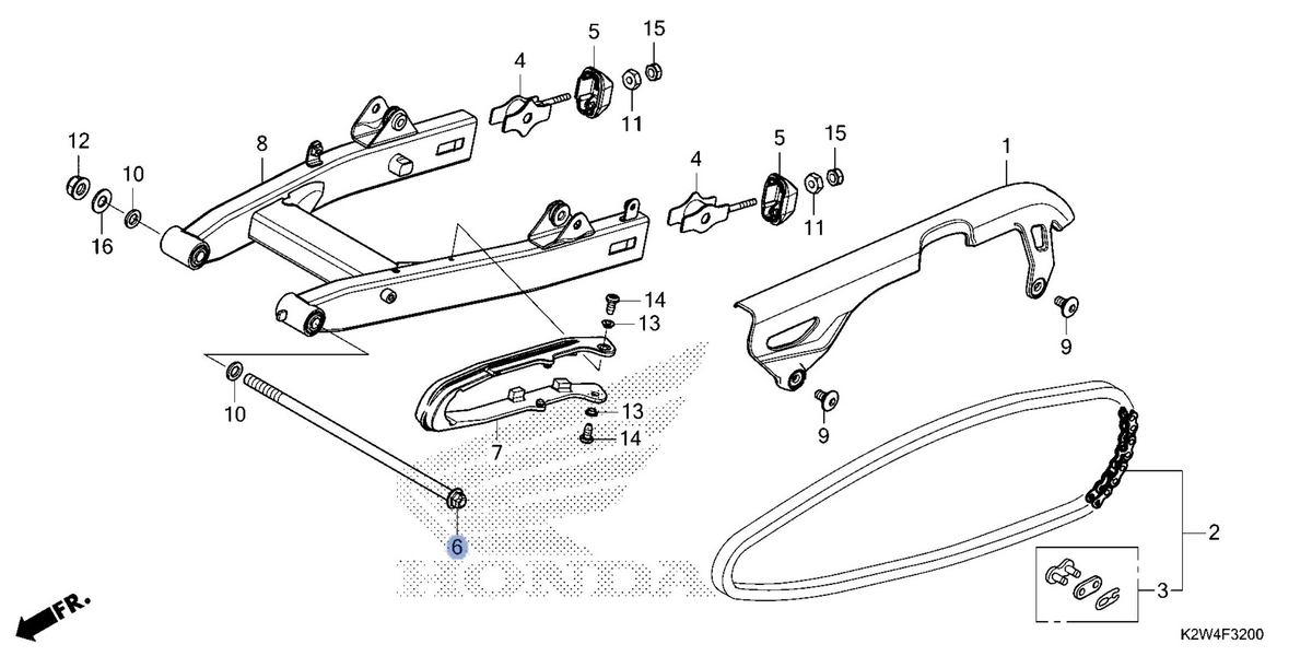 Honda OEM part 42301-K26-900