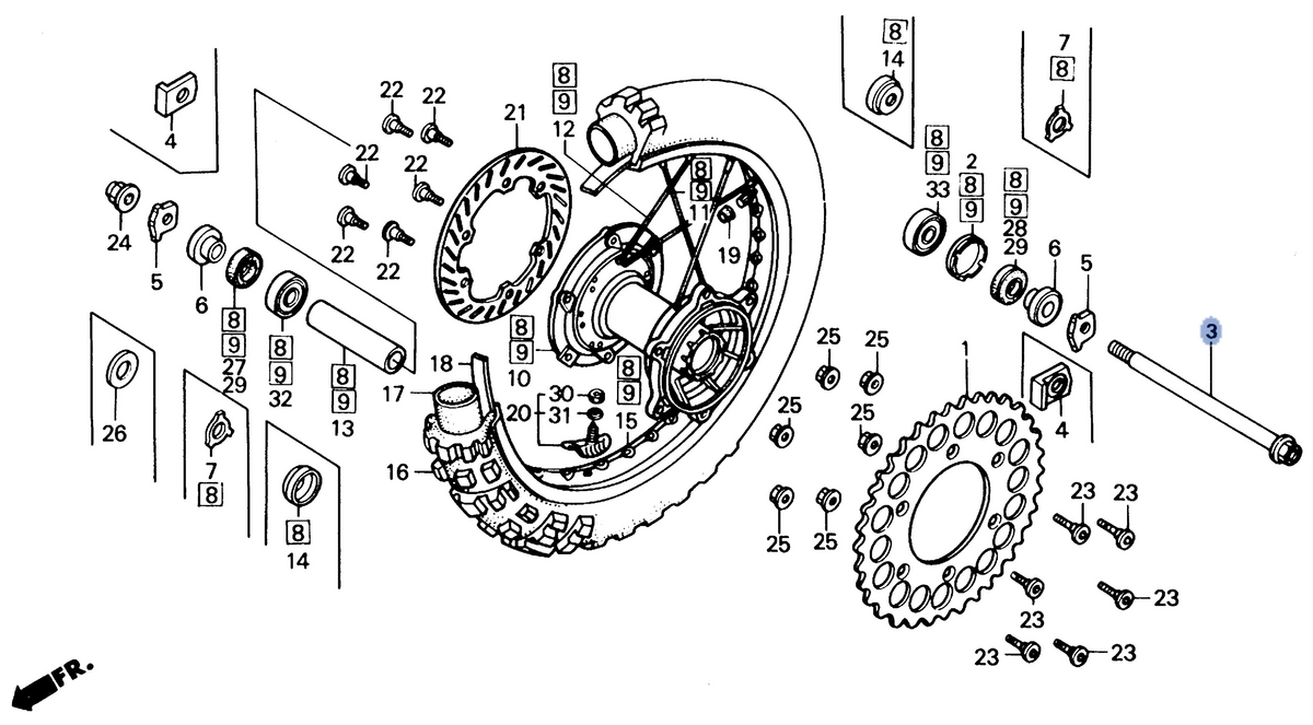 Honda OEM part 42301-KS6-700