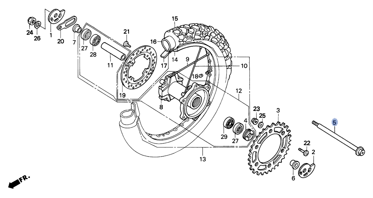 Honda OEM part 42301-MY6-670