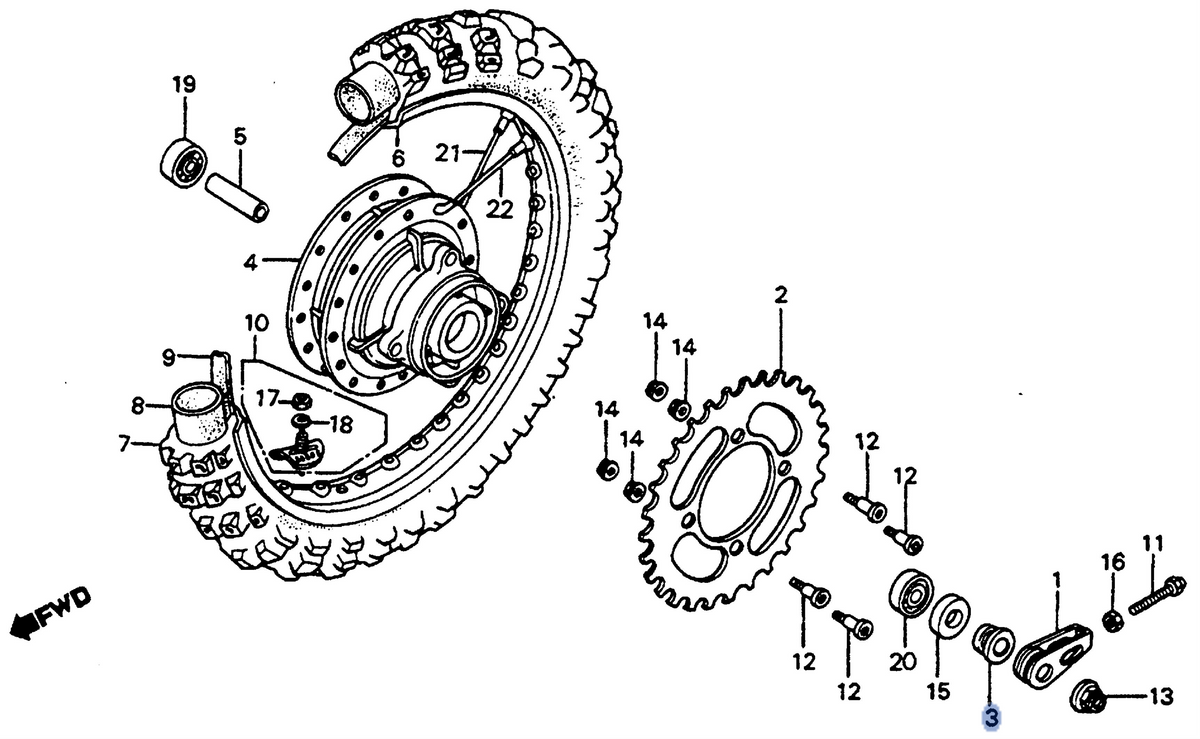 Honda OEM part 42311-GC4-000