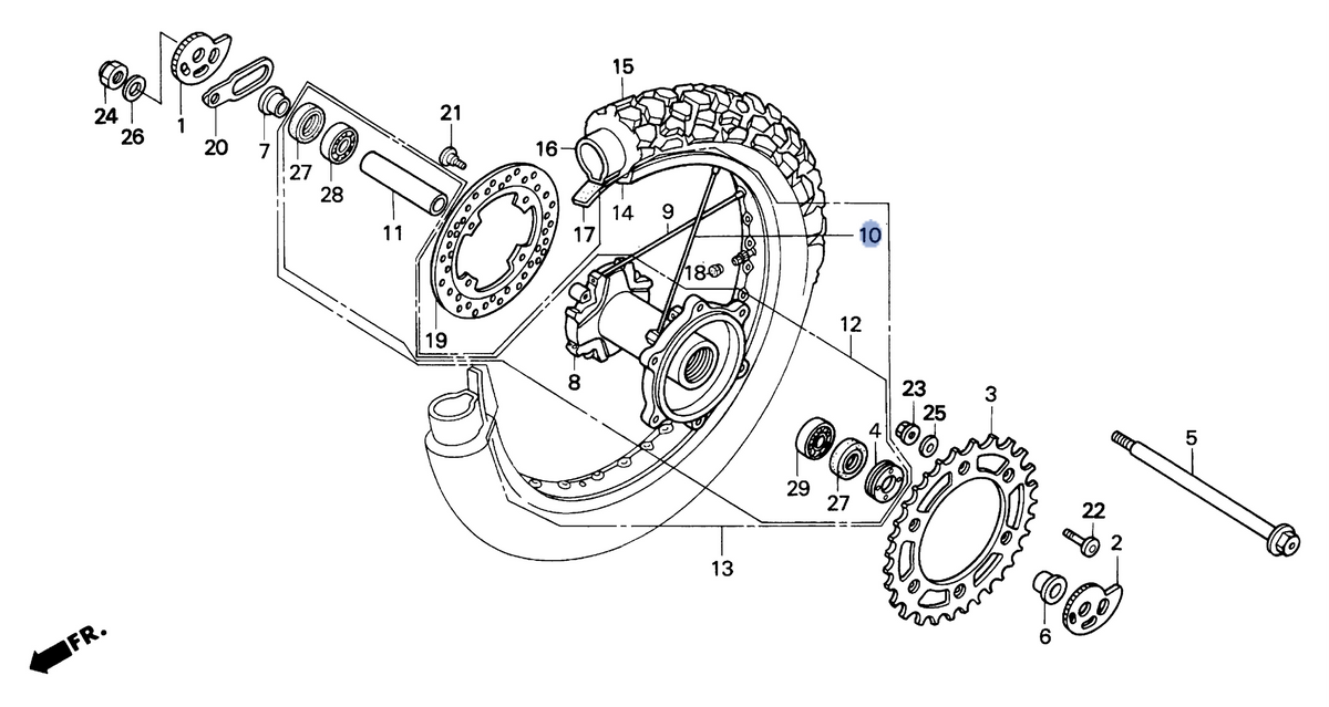 Honda OEM part 42611-MY6-405
