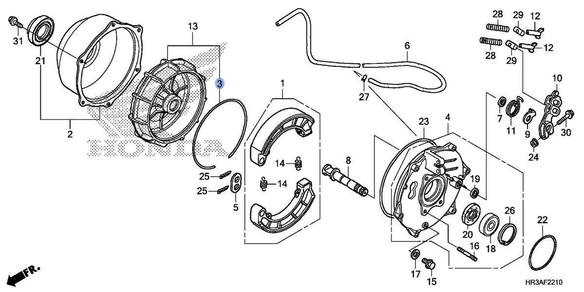 Honda OEM part 42624-HN5-M00