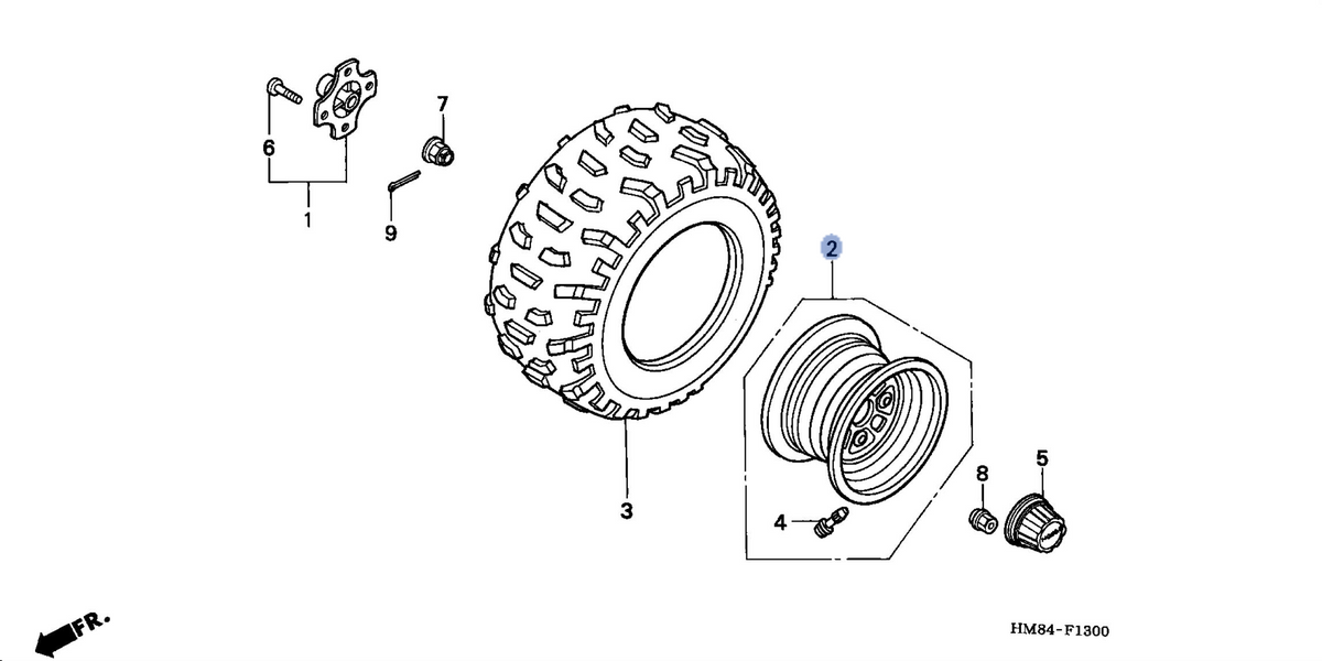 Honda OEM part 42650-HM8-A30