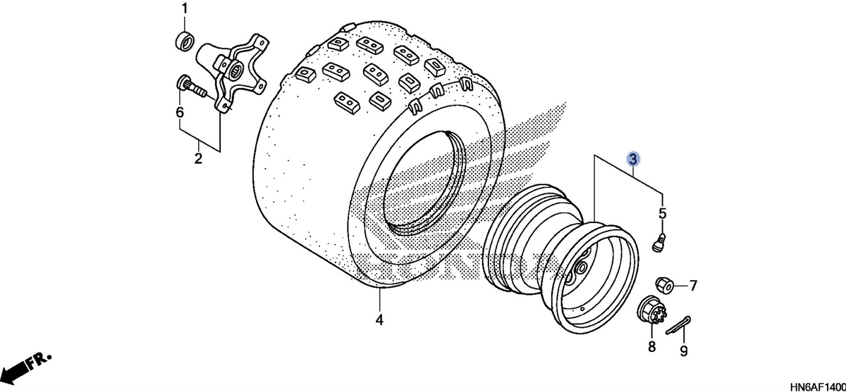 Honda OEM part 42650-HN6-F00