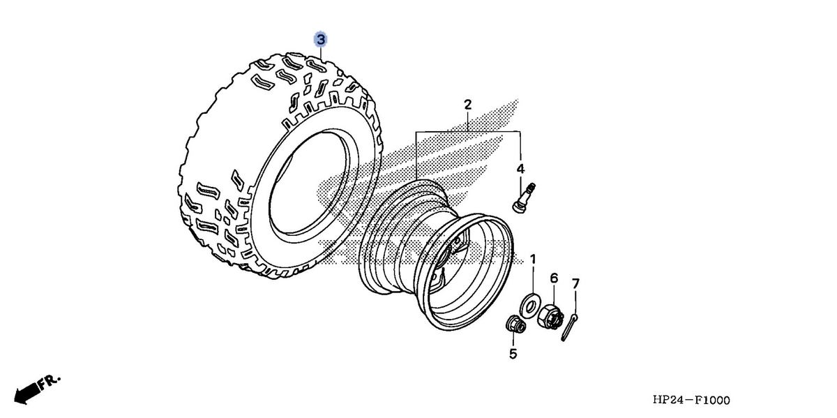 Honda OEM part 42711-HP2-AE1