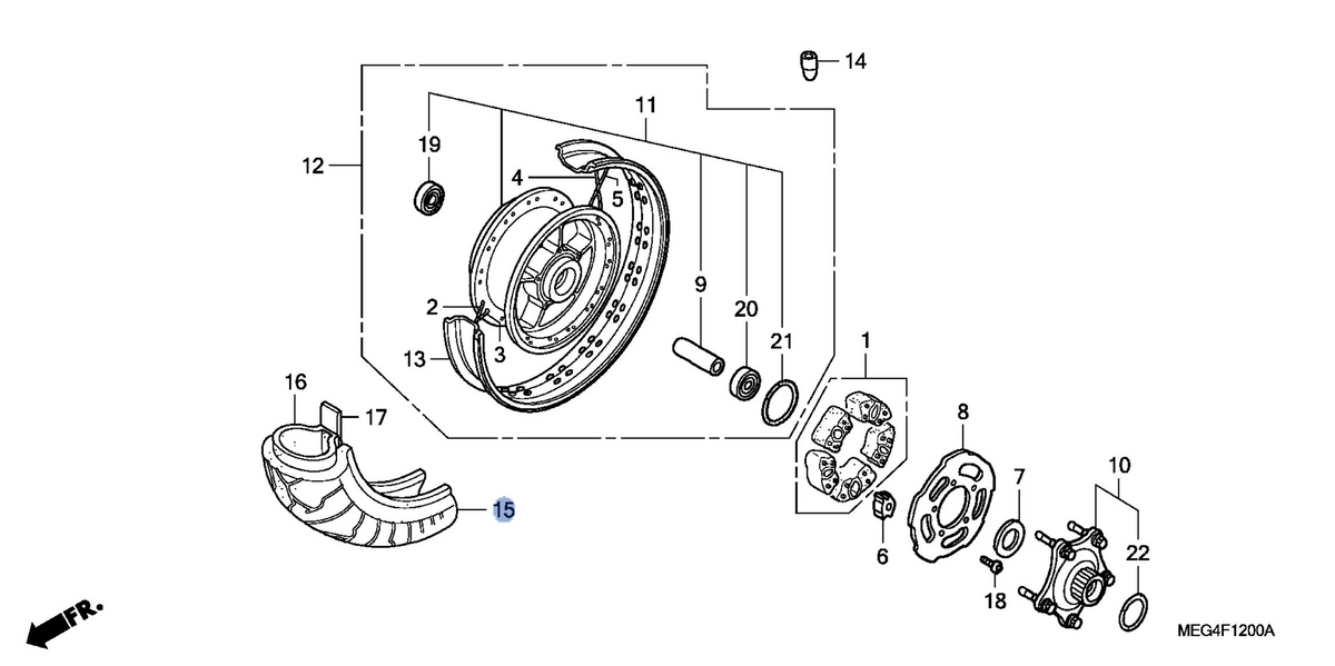 Honda OEM part 42711-MEG-034