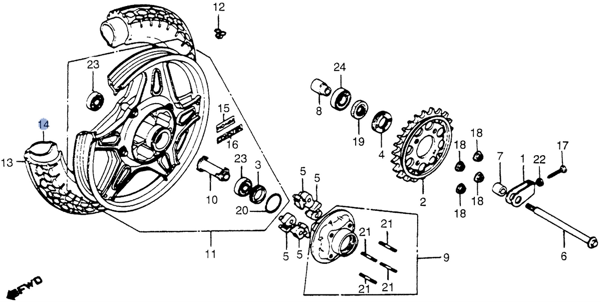 Honda OEM part 42712-371-004