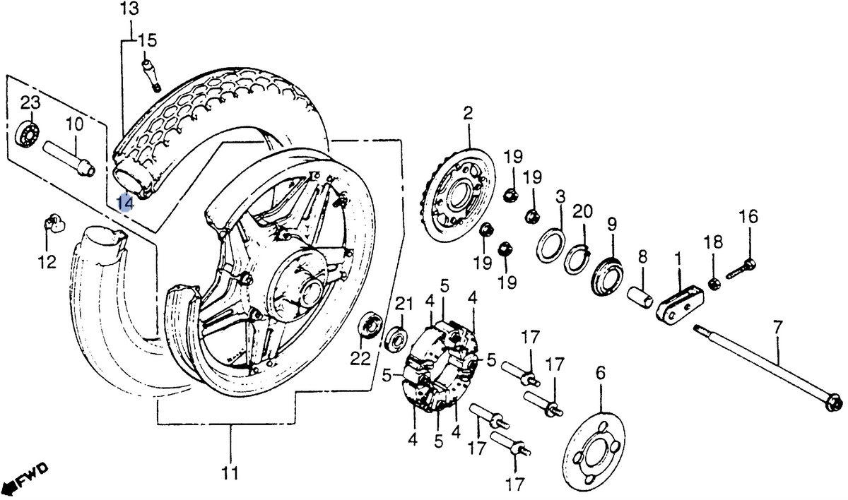 Honda OEM part 42712-447-772