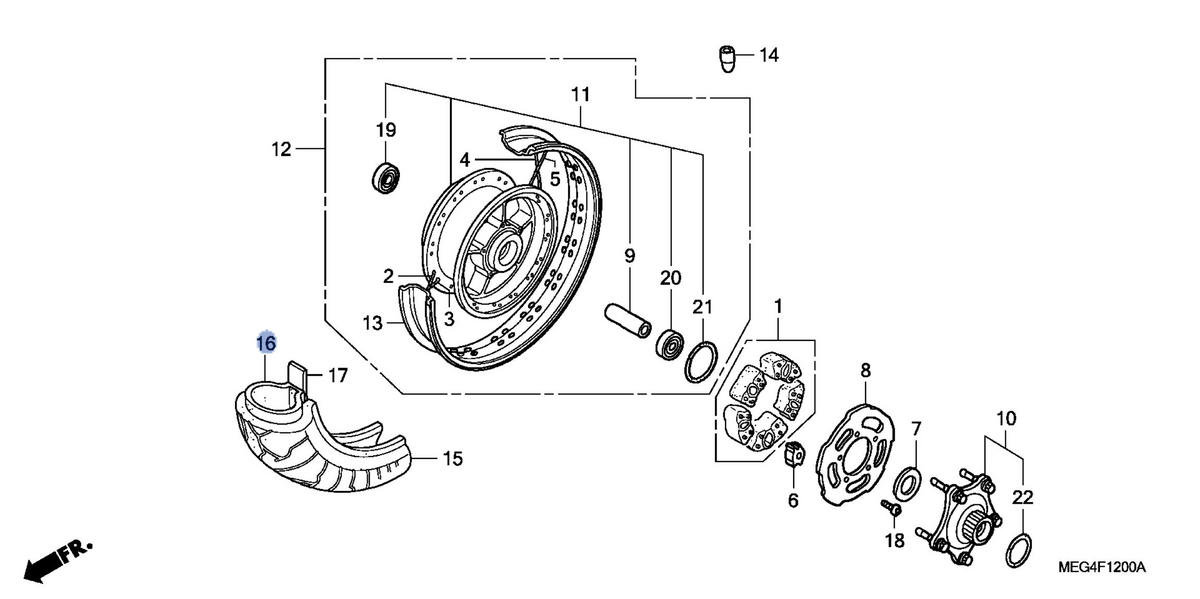 Honda OEM part 42712-MEG-902