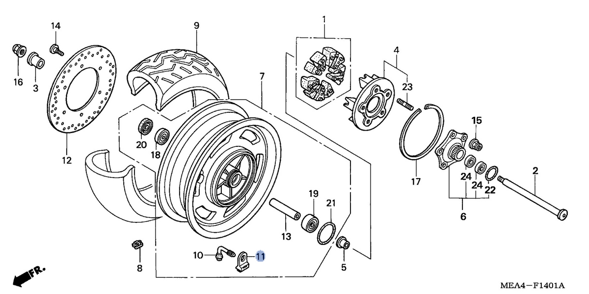 Honda OEM part 42754-MN5-000