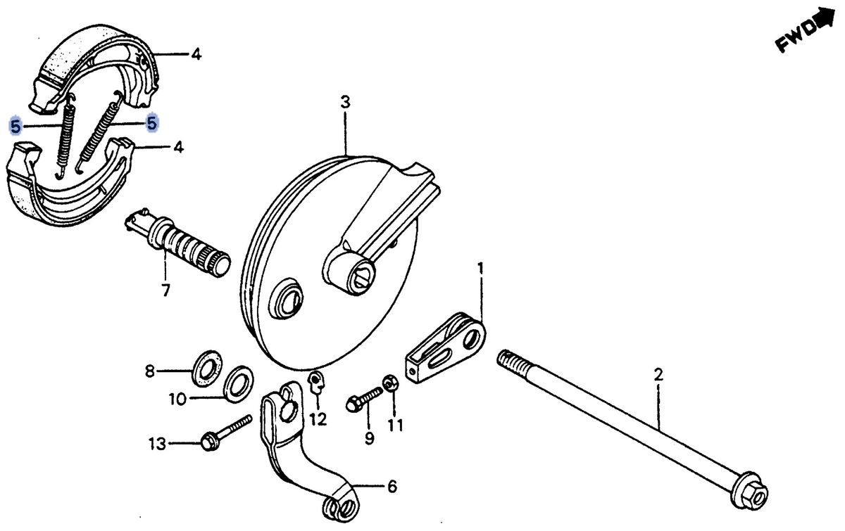 Honda OEM part 43151-GC4-000