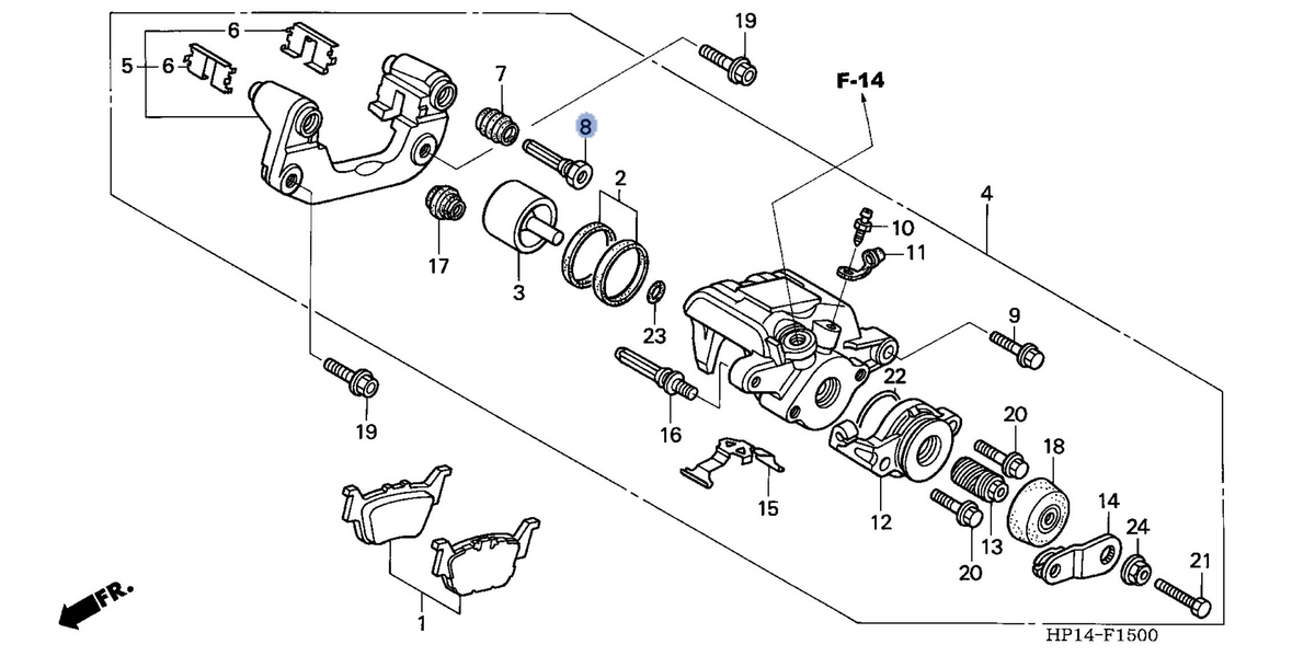 Honda OEM part 43235-HP1-006