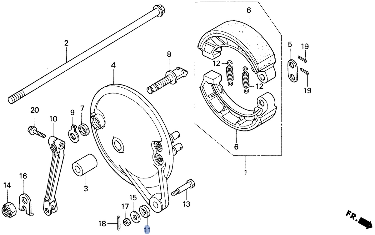 Honda OEM part 43434-ME1-670