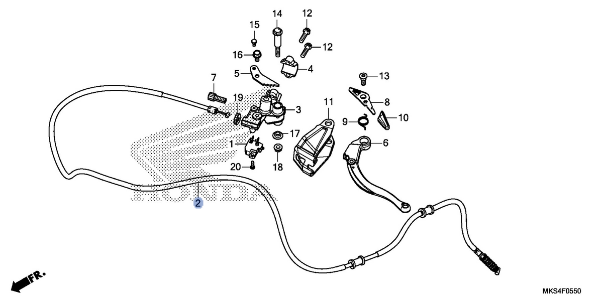 Honda OEM part 43450-MKS-E51