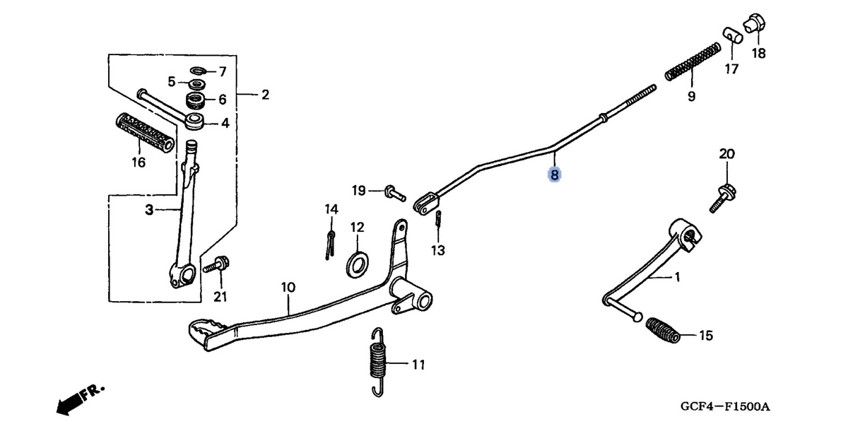 Honda OEM part 43451-GCF-J10
