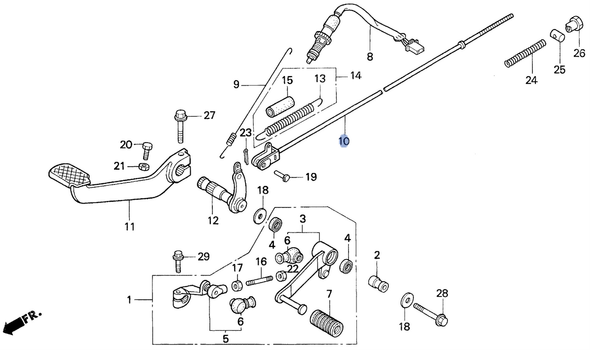 Honda OEM part 43451-MW3-670